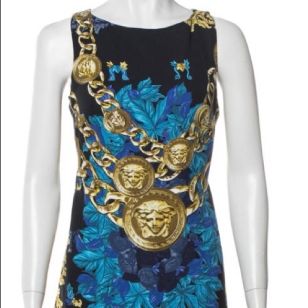 VERSACE MEDUSA CHAIN DRESS